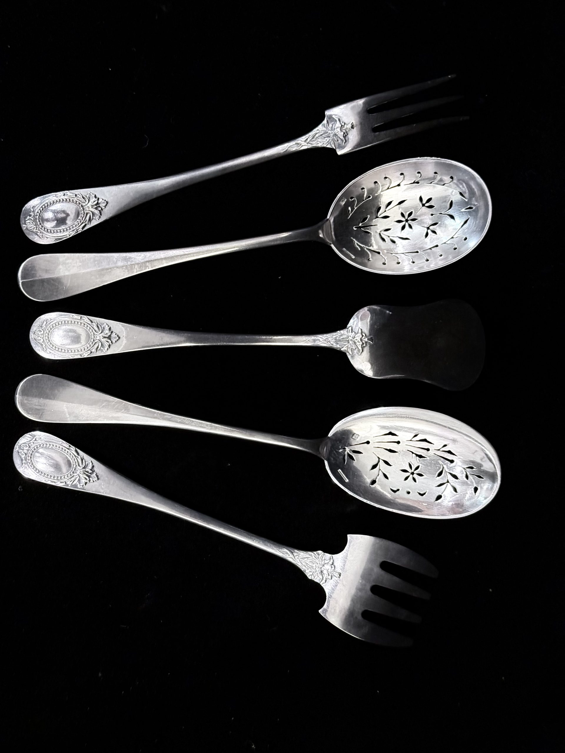 Christofle 五件式下午茶/餐後甜點服務餐具組 (Serving Set)盒裝:圖片 2