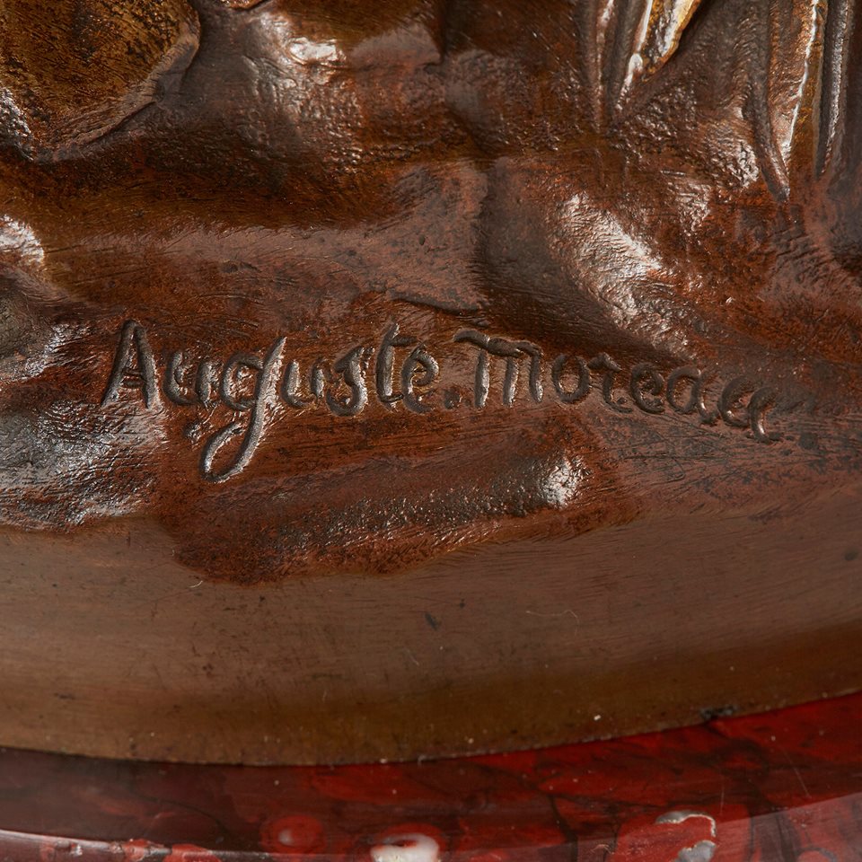 法國Auguste Moreau雕塑作品-形影不離的友誼:圖片 3