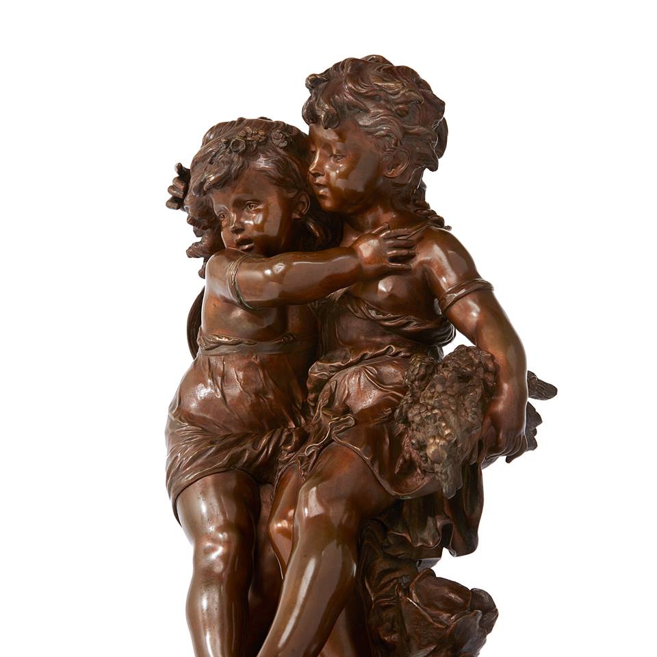 法國Auguste Moreau雕塑作品-形影不離的友誼:圖片 4