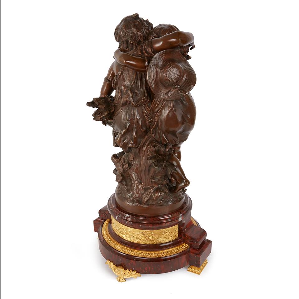 法國Auguste Moreau雕塑作品-形影不離的友誼:圖片 5