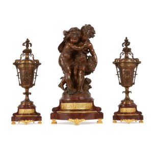 法國Auguste Moreau雕塑作品-形影不離的友誼