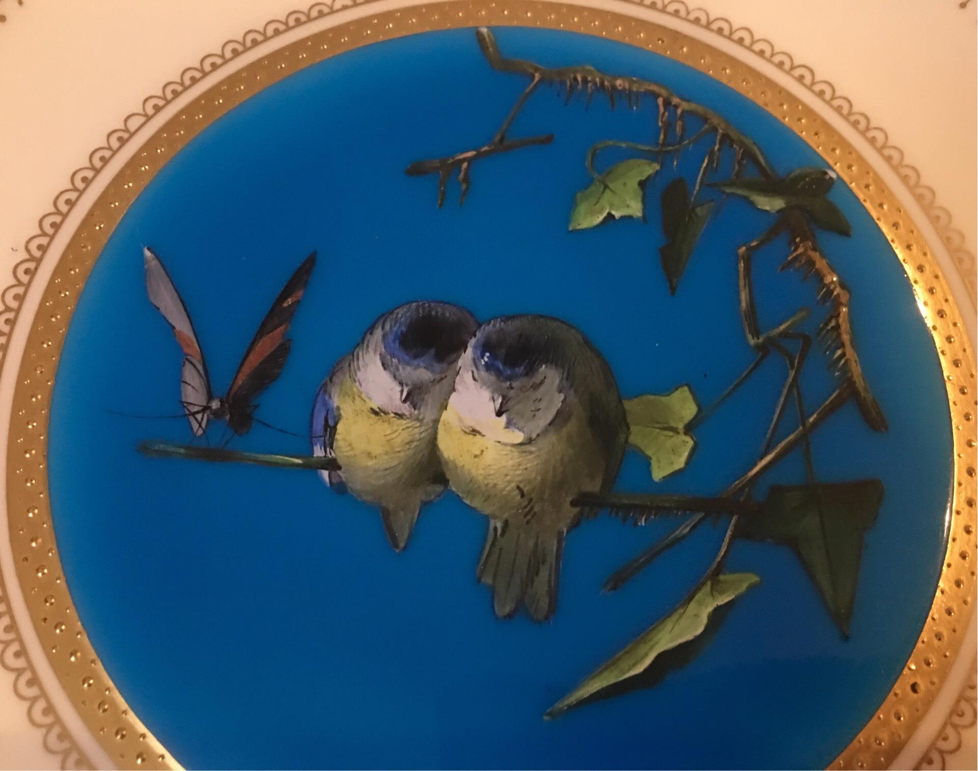 英國Minton名頓手繪琺瑯瓷盤:圖片 2