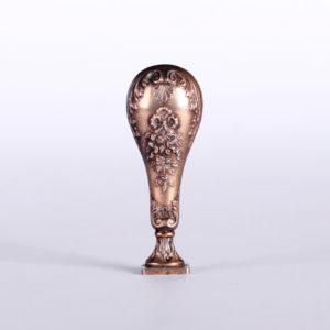 法國銀鍍金緞帶徽章(刻有家徽)