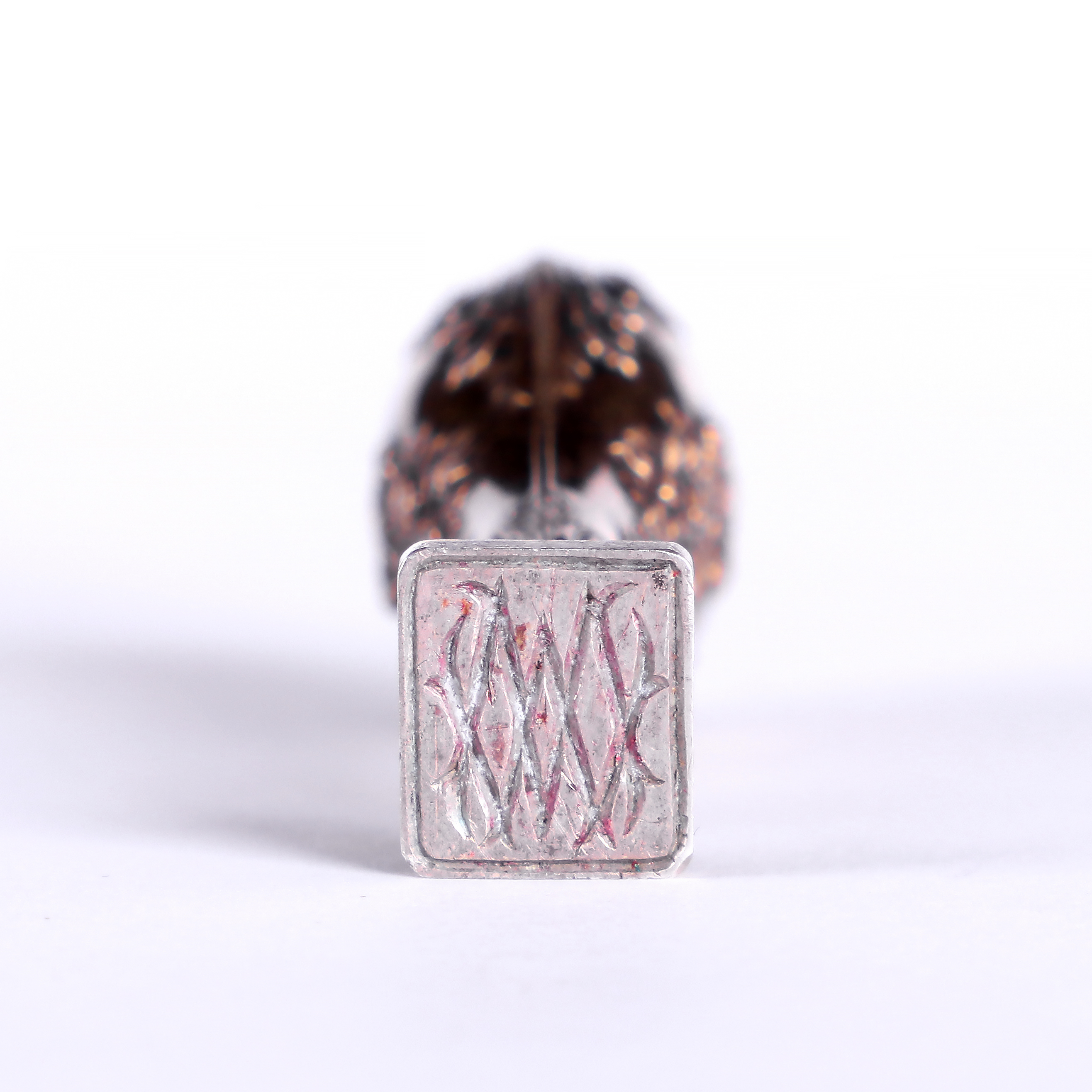 法國銀鍍金緞帶徽章(刻有家徽):圖片 3