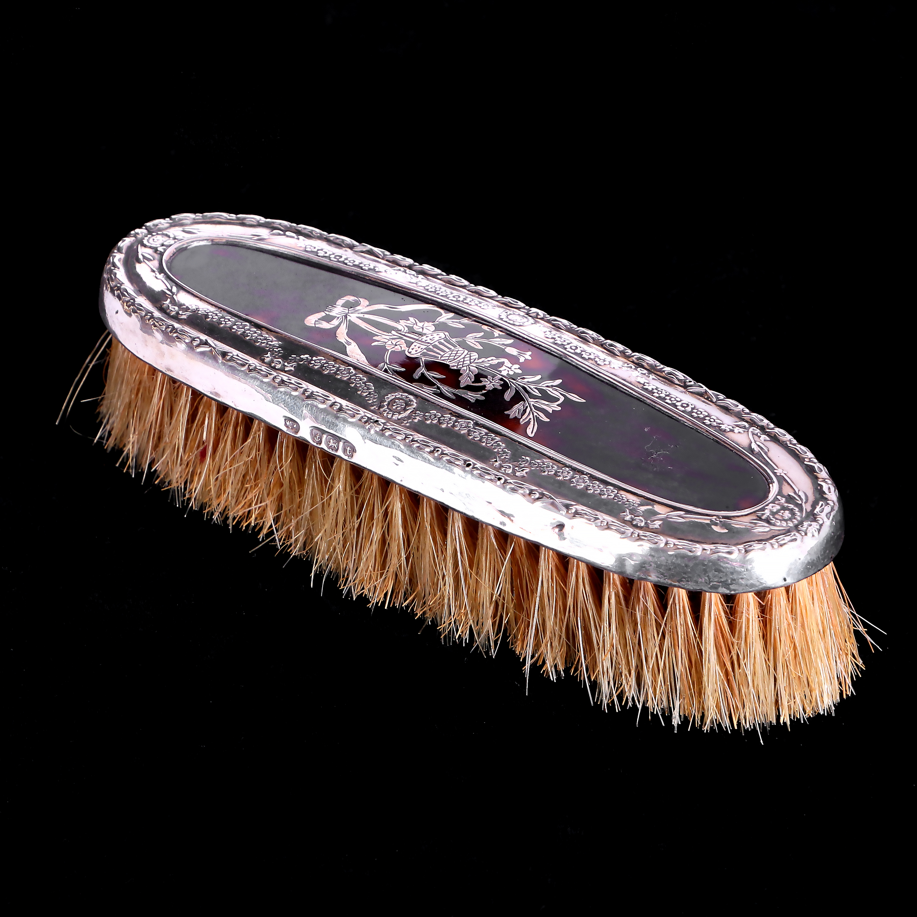 古董玳瑁銀刷:圖片 3