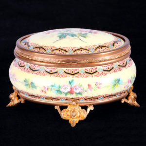 珠點手繪珠寶盒(鵝黃)