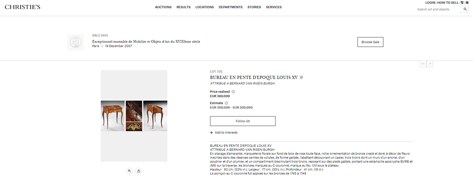 向大師致敬之作-路易十五風格鎏金樹瘤雙肩式寫字桌:圖片 7