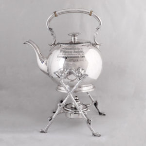 英國自助加熱銀茶壺