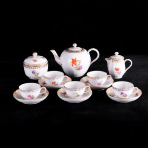 德國KPM Berlin壺糖奶五杯碟茶具組