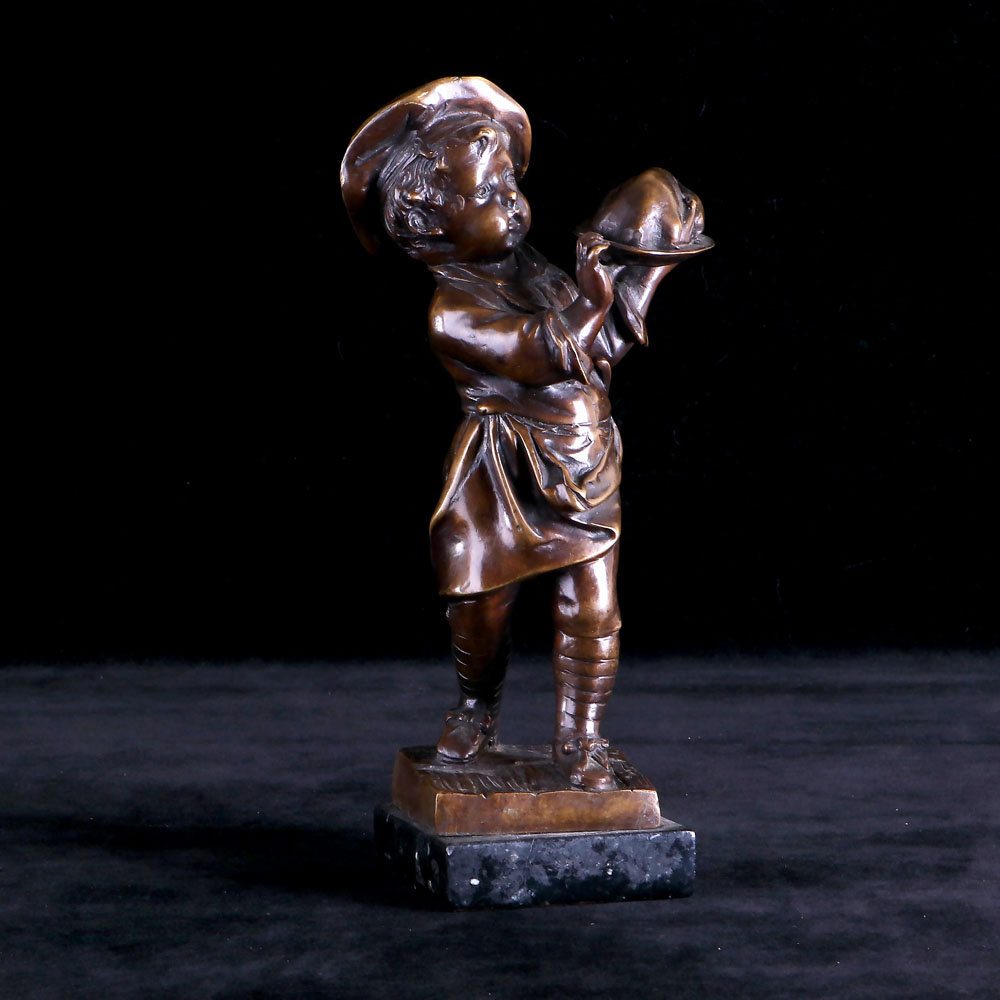 英國廚師小銅雕