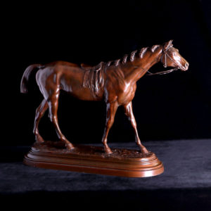 法國Alfred Barye雕塑作品-駿馬