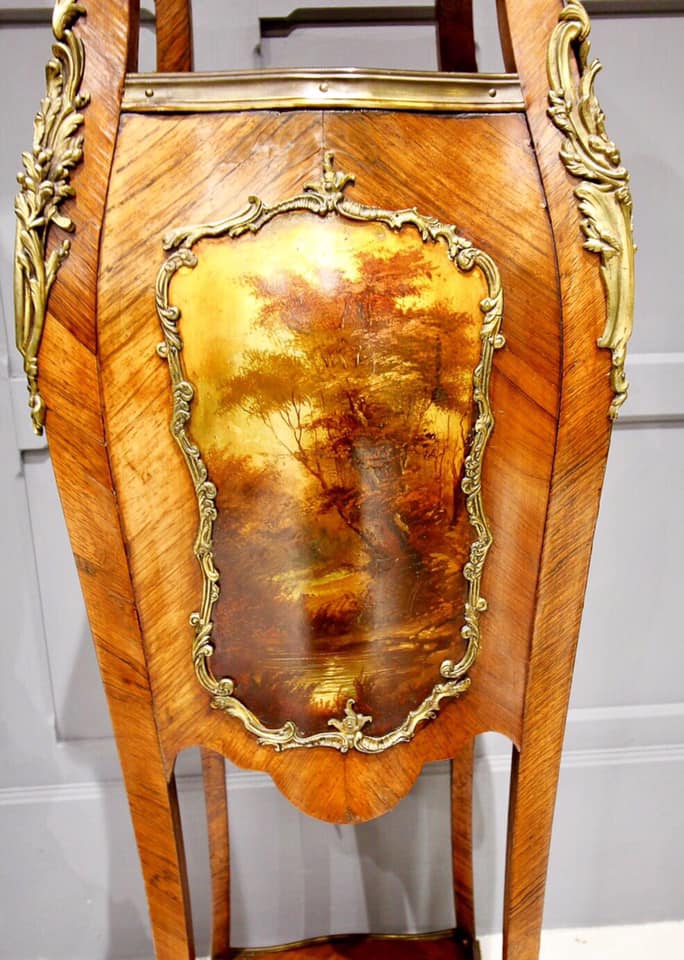 法華鐸畫風Vernis Martin大理石羅馬柱:圖片 2