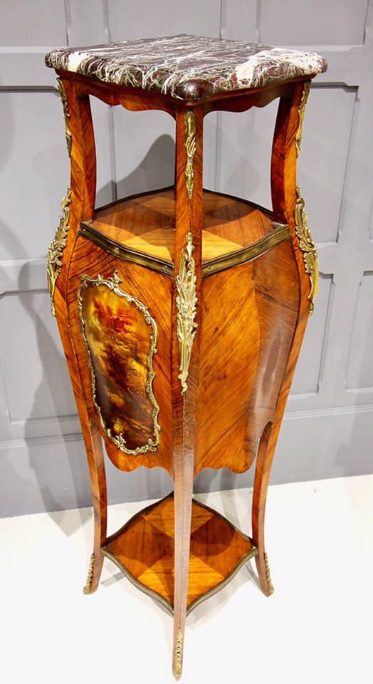 法華鐸畫風Vernis Martin大理石羅馬柱:圖片 5