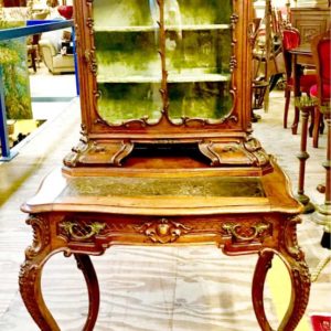 宮廷貴族訂製胡桃木手工雕刻寫字桌