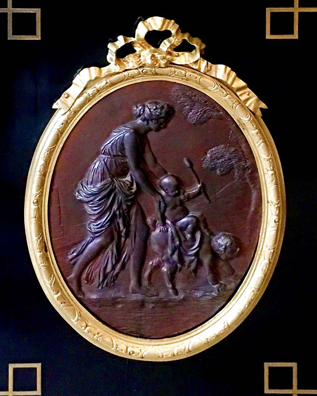 鎏金銅雕浮雕玄關櫃:圖片 4