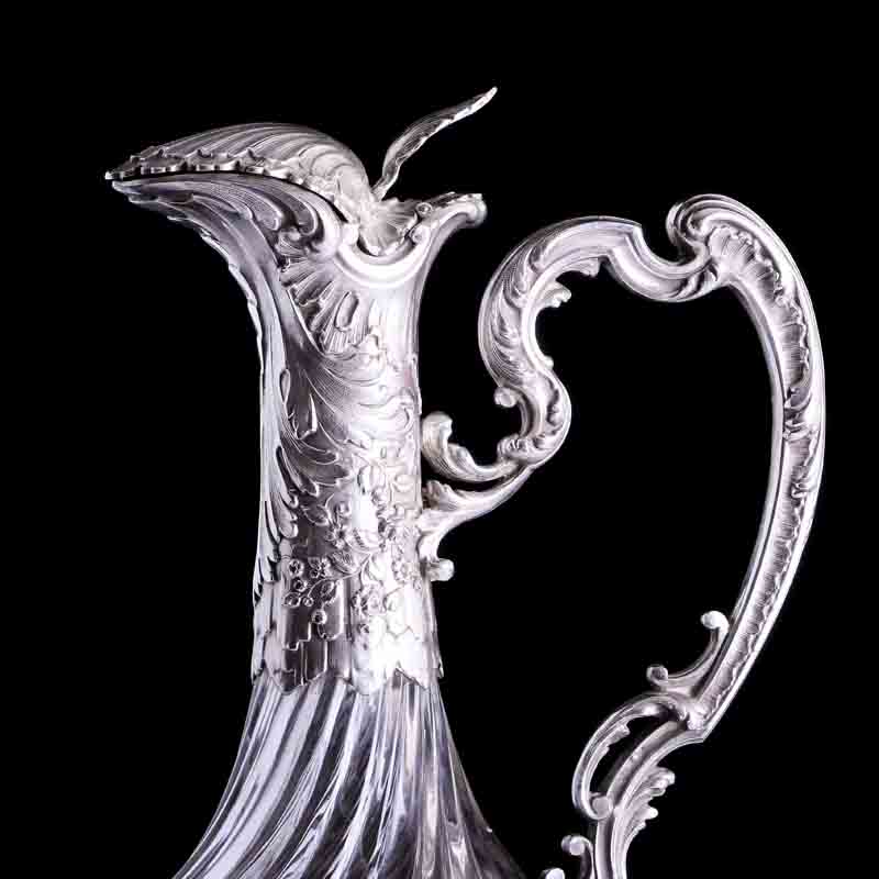 法國950純銀手工雕刻洛可可風格酒器:圖片 2