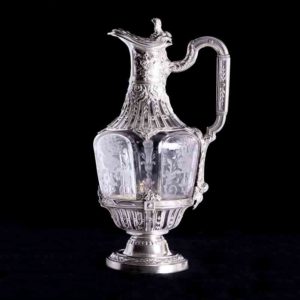 法國純銀950手工鏤空新古典風格酒器