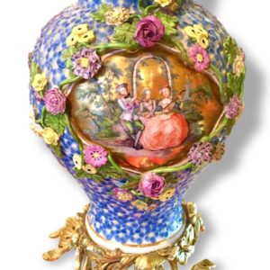 德國麥森鎏金華鐸畫風五月花系列(Ormolu Mounted Maiblumen)