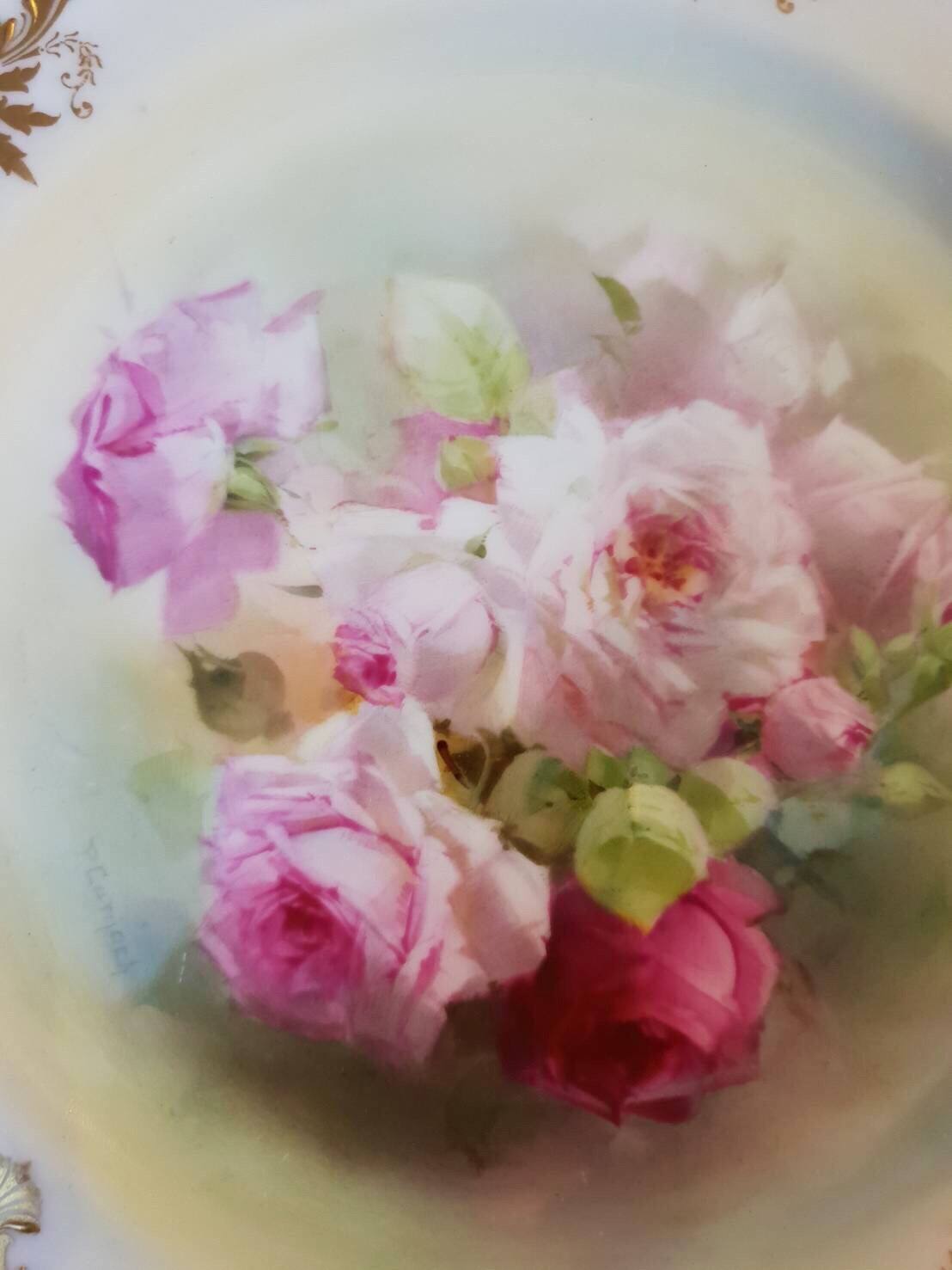 Doulton玫瑰手繪瓷盤4:圖片 2