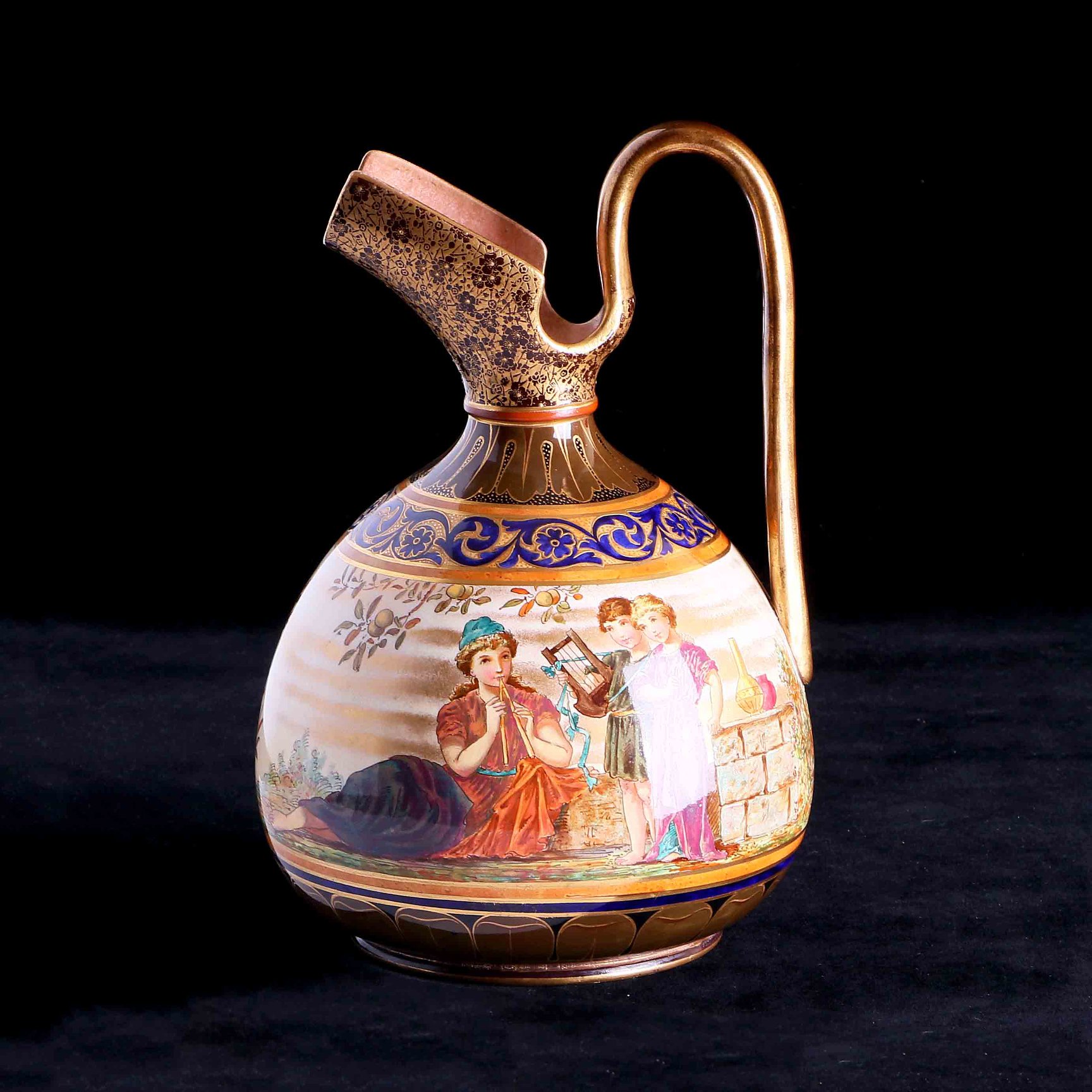 英國手繪花器-the study of music