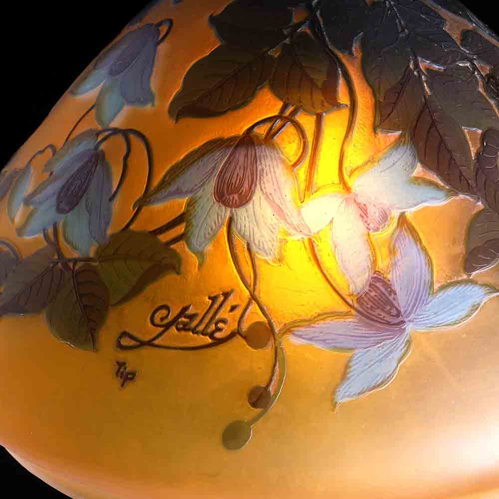 法國Gallé山水桌燈:圖片 2