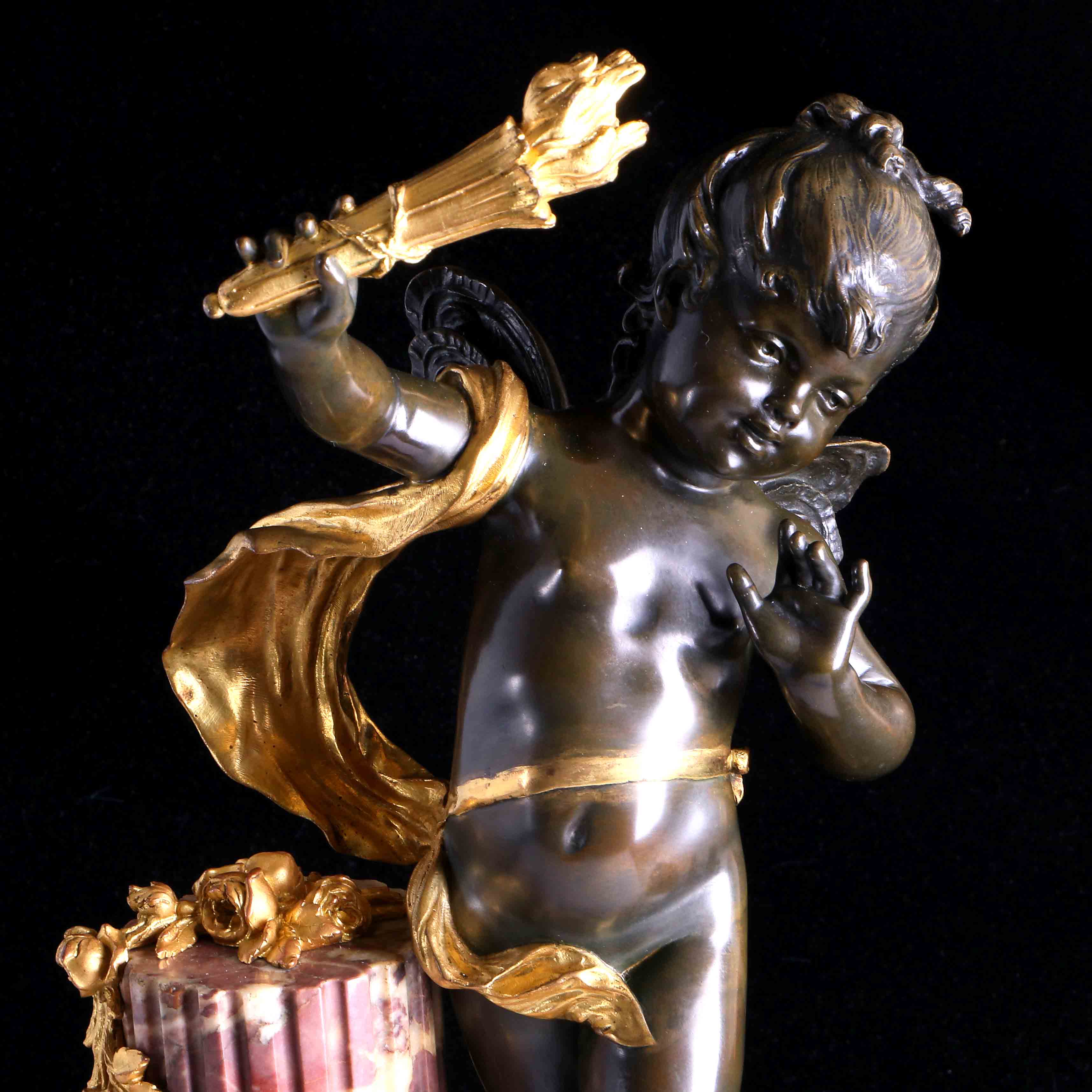 法國Moreau邱比特銅雕座鐘-愛神的時間:圖片 2