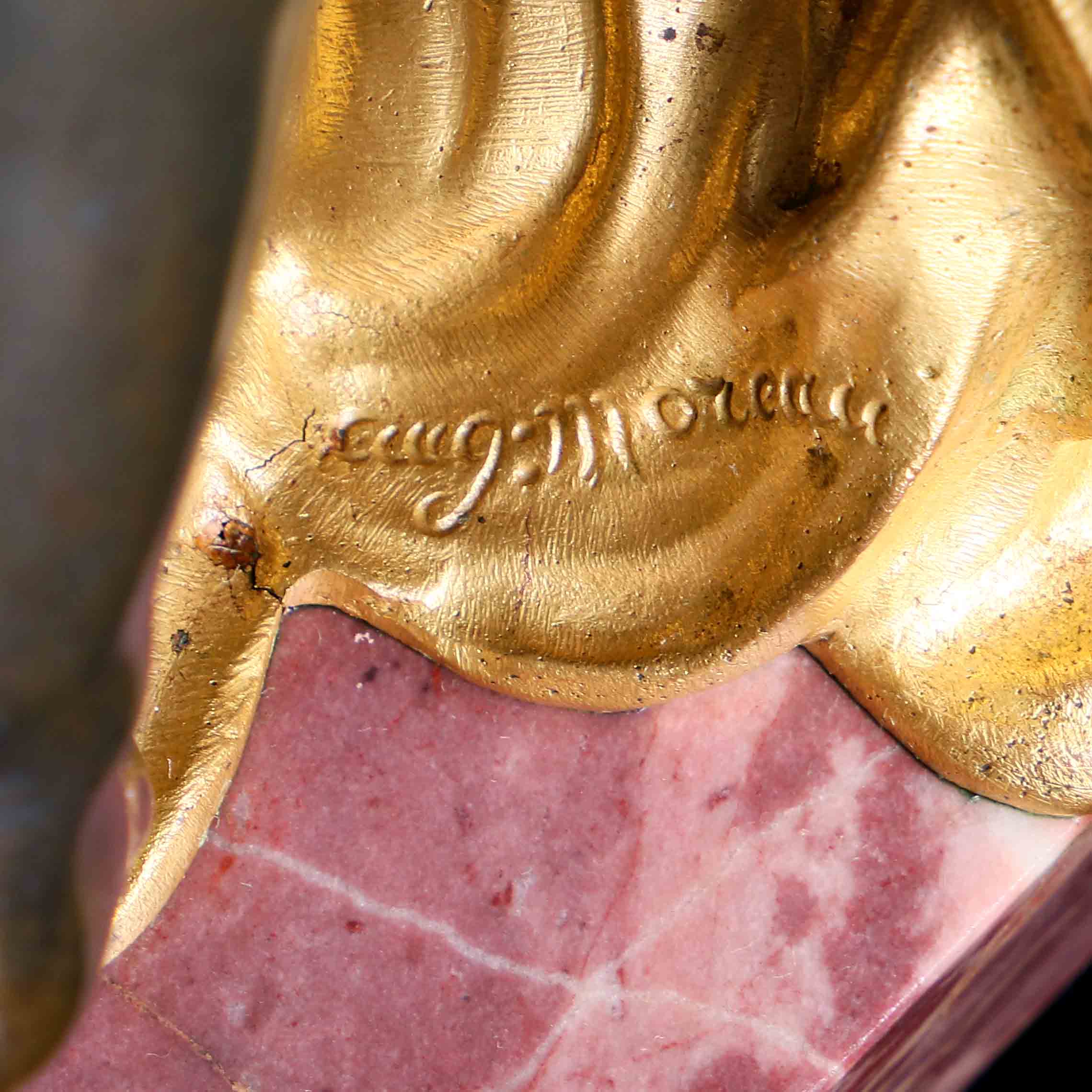 法國Moreau邱比特銅雕座鐘-愛神的時間:圖片 7