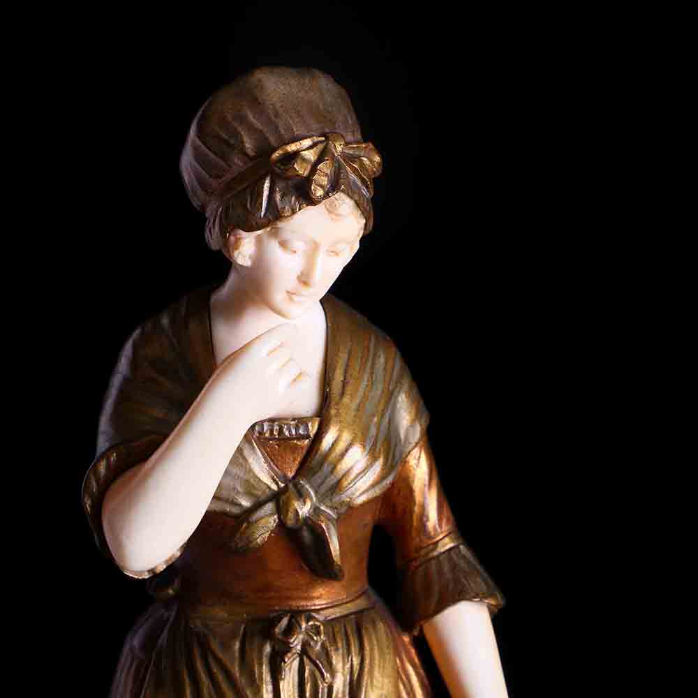 法國鄉村野趣象牙銅雕:圖片 6