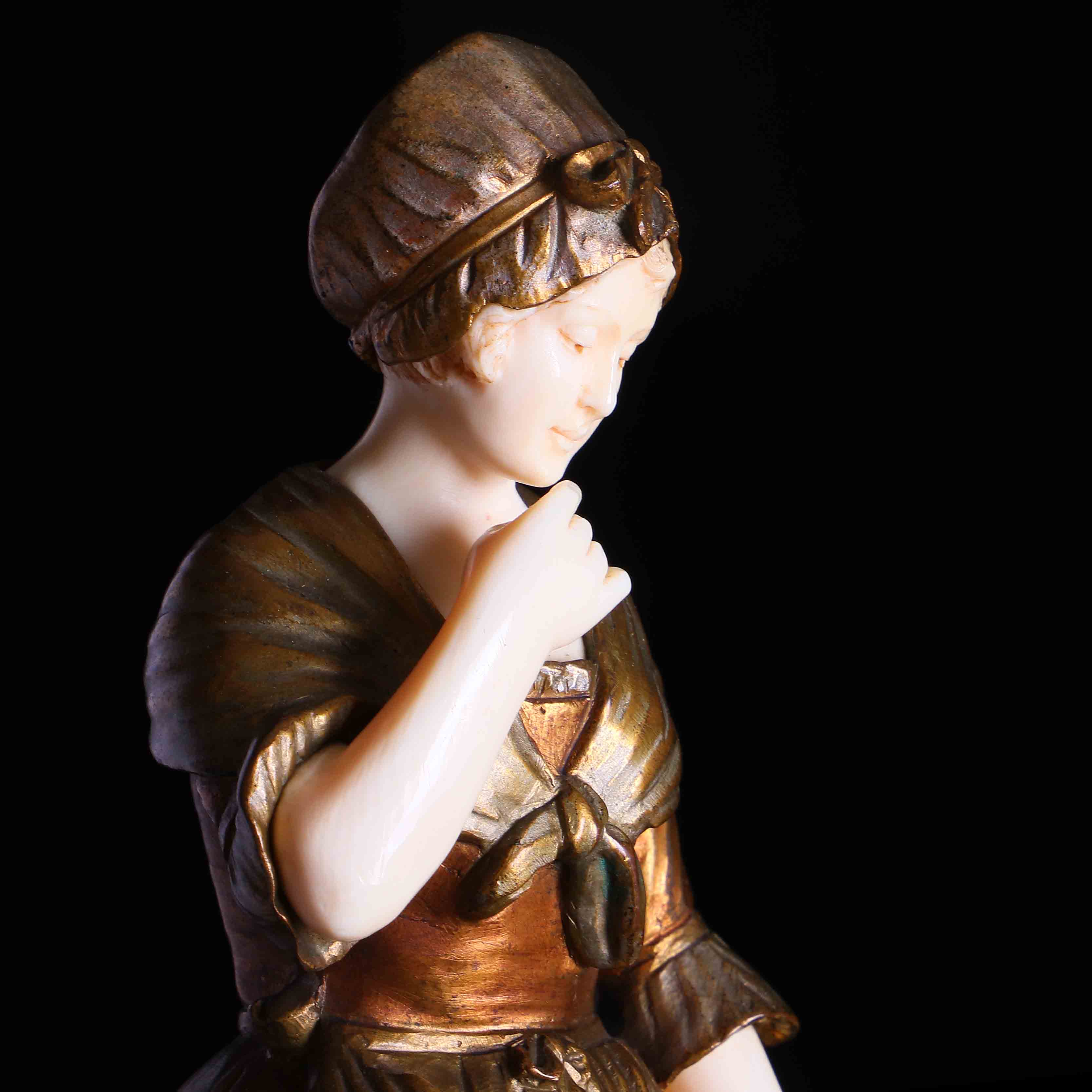 法國鄉村野趣象牙銅雕:圖片 2