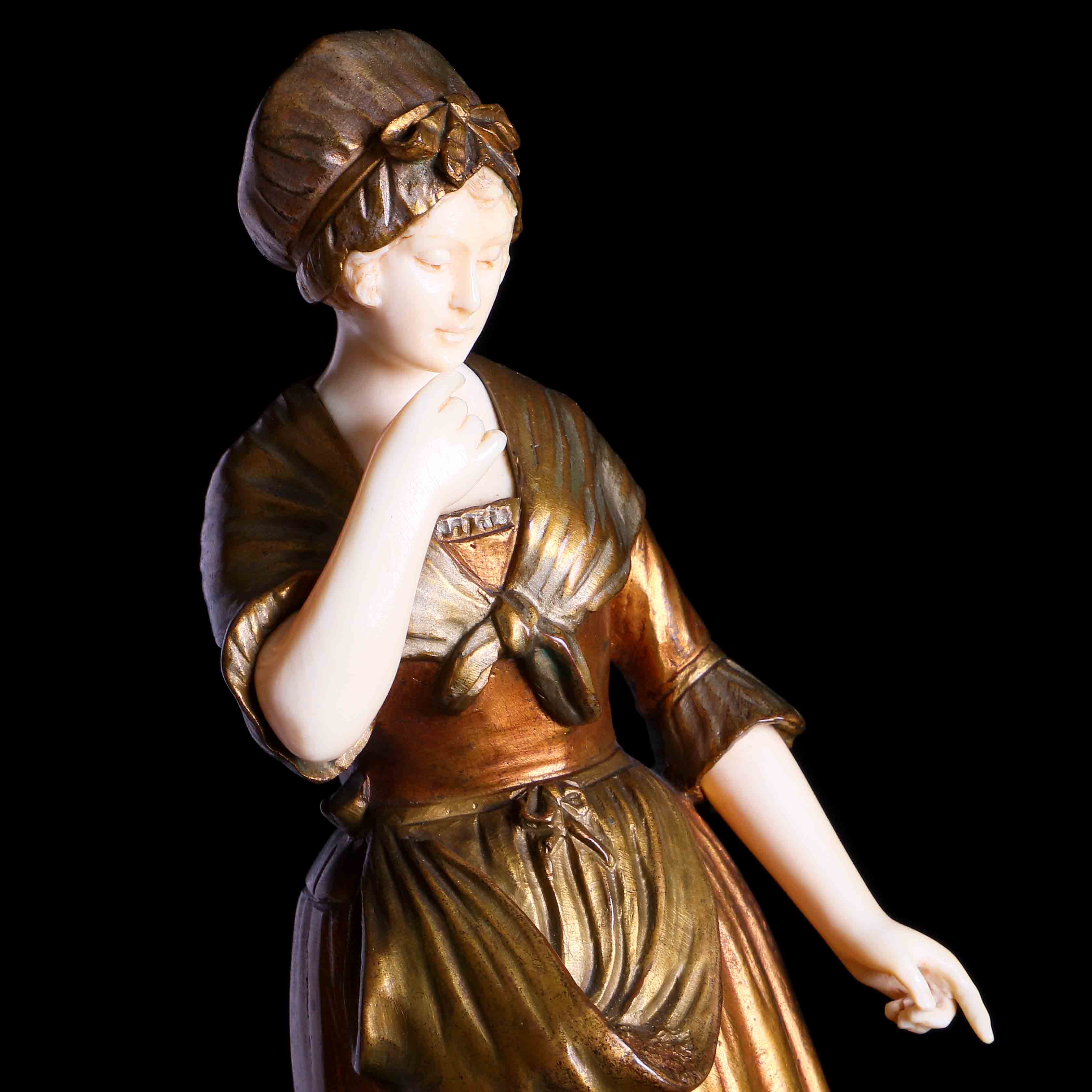 法國鄉村野趣象牙銅雕:圖片 4