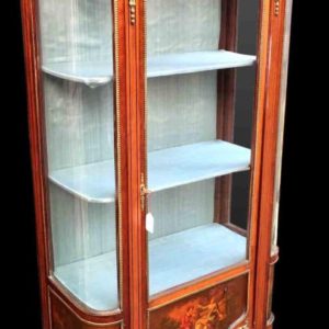 路易十六風格布雪畫風Vernis Martin鎏金單門展示櫃