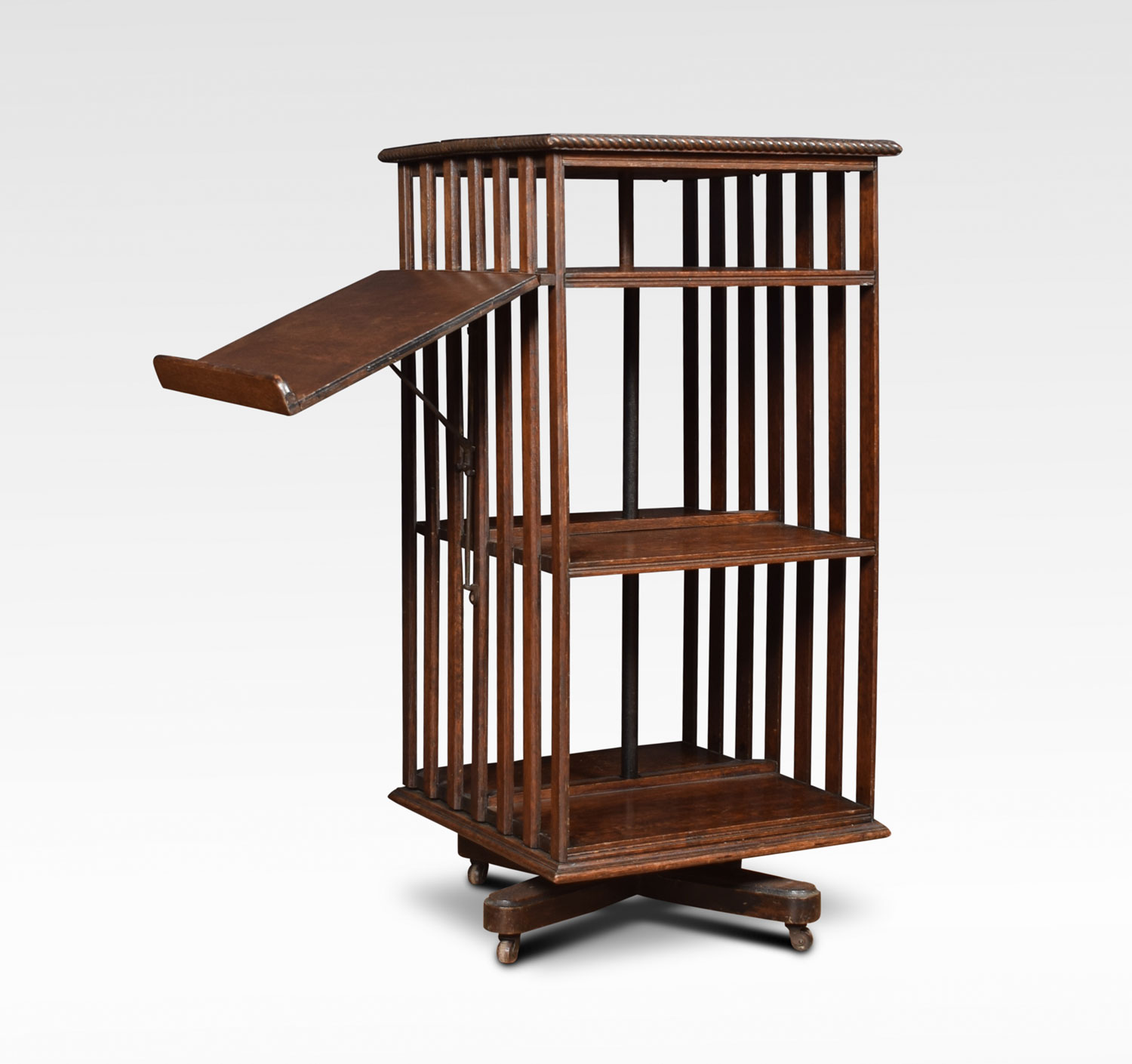 英國橡木特殊旋轉書櫃:圖片 5