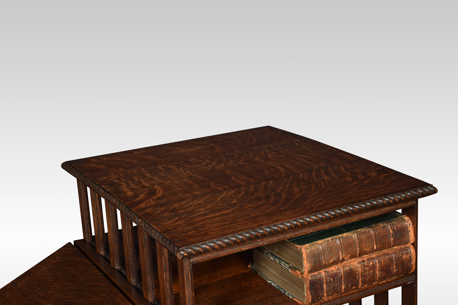 英國橡木特殊旋轉書櫃:圖片 8