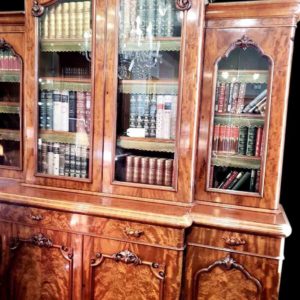 英國胡桃樹瘤全手工貴族訂製大書櫃