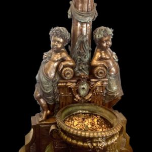 英國戶外實銅豐收意象銅雕噴水