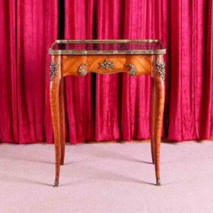 法國路易十五風格大理石崁銅貴族訂製邊桌