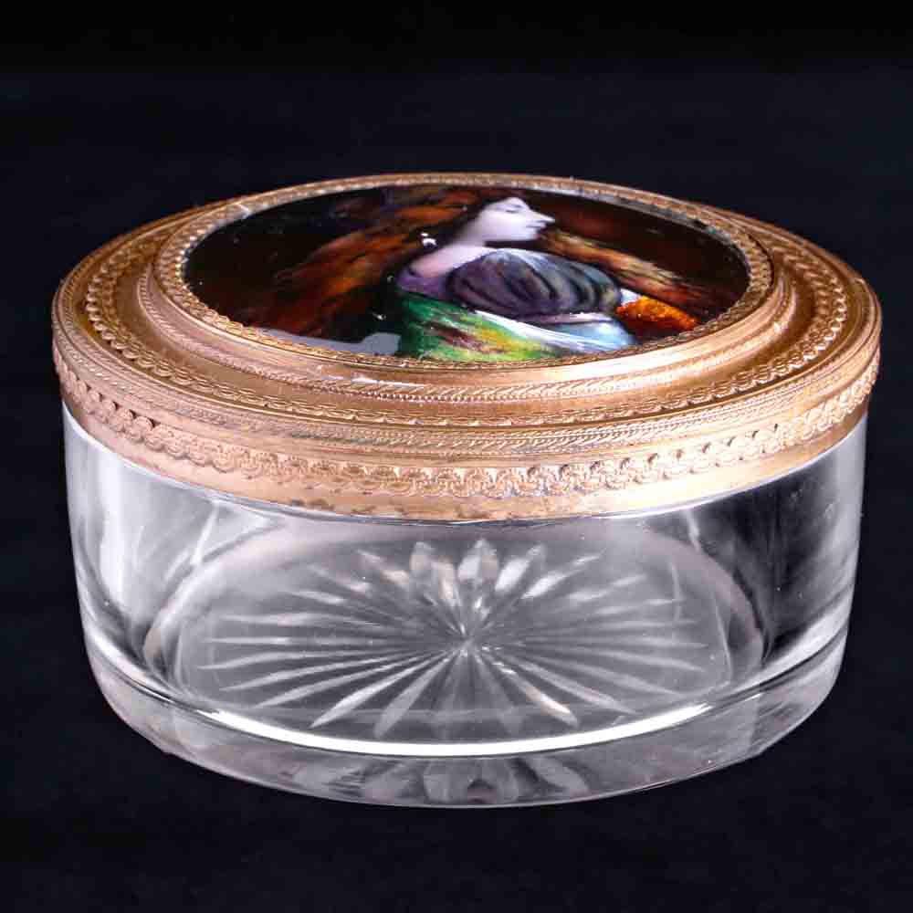 法國利摩日琺瑯鎏金珠寶盒:圖片 2