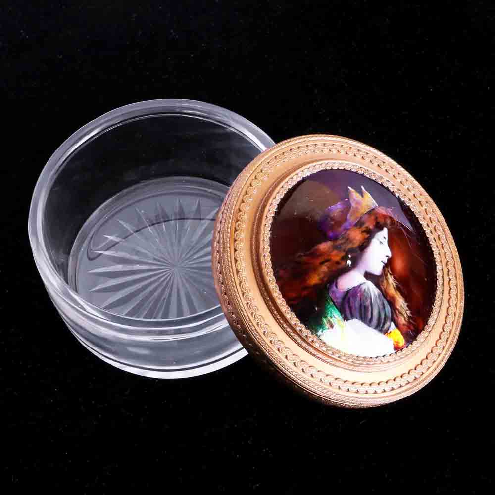 法國利摩日琺瑯鎏金珠寶盒:圖片 3