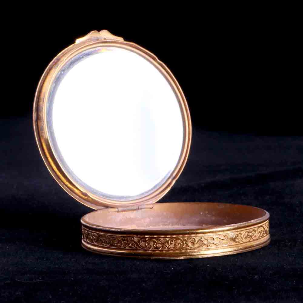 法國利摩日琺瑯鎏金粉盒:圖片 4