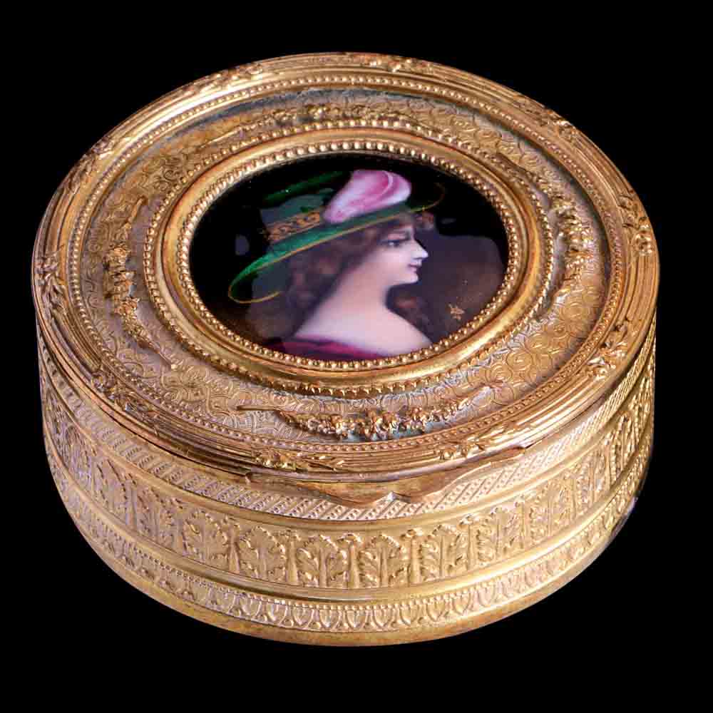 法國利摩日琺瑯鎏金珠寶盒:圖片 2