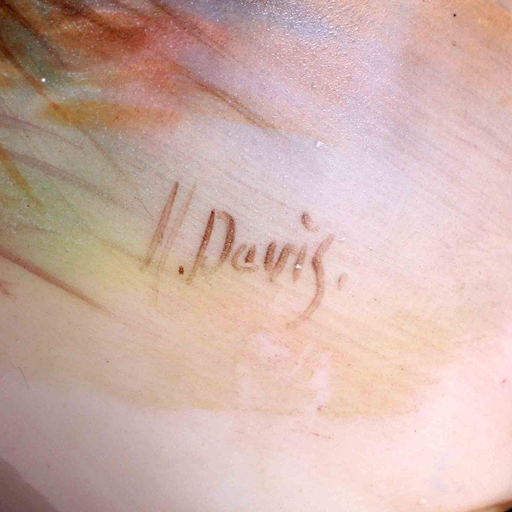 皇家伍斯特黑面羊手繪鏤空花器:圖片 5