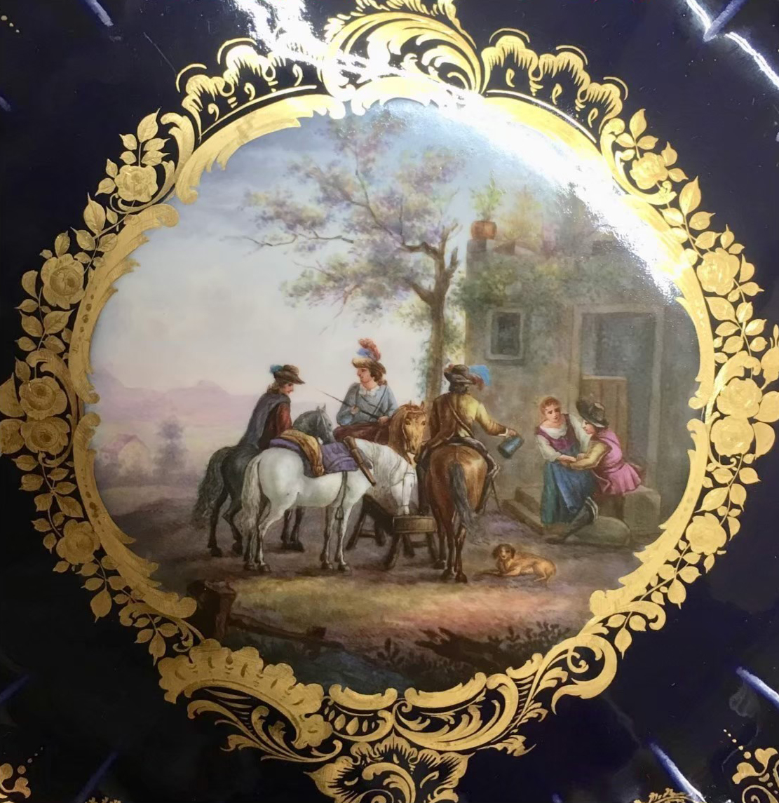 Meissen全手繪鏤空盤 (一):圖片 2