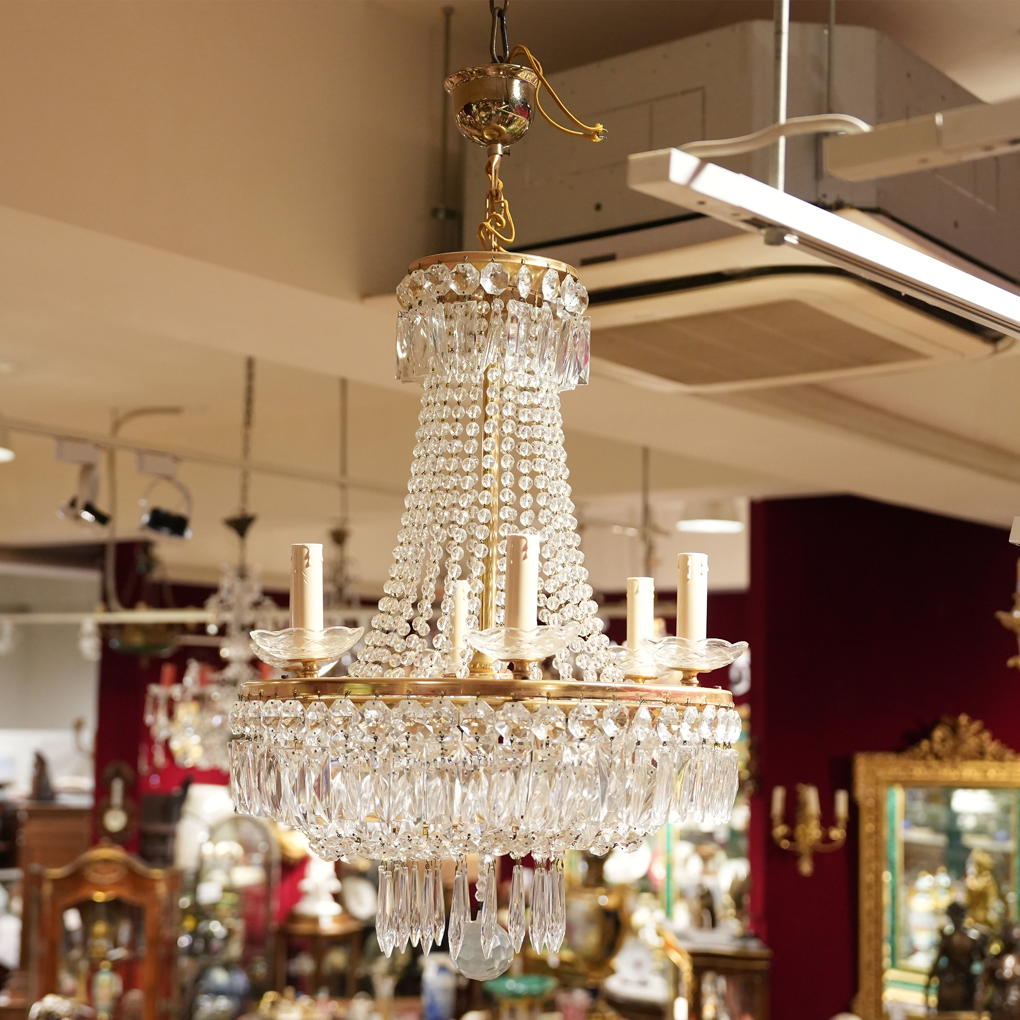 法國水晶新古典主義吊燈6+3吊燈