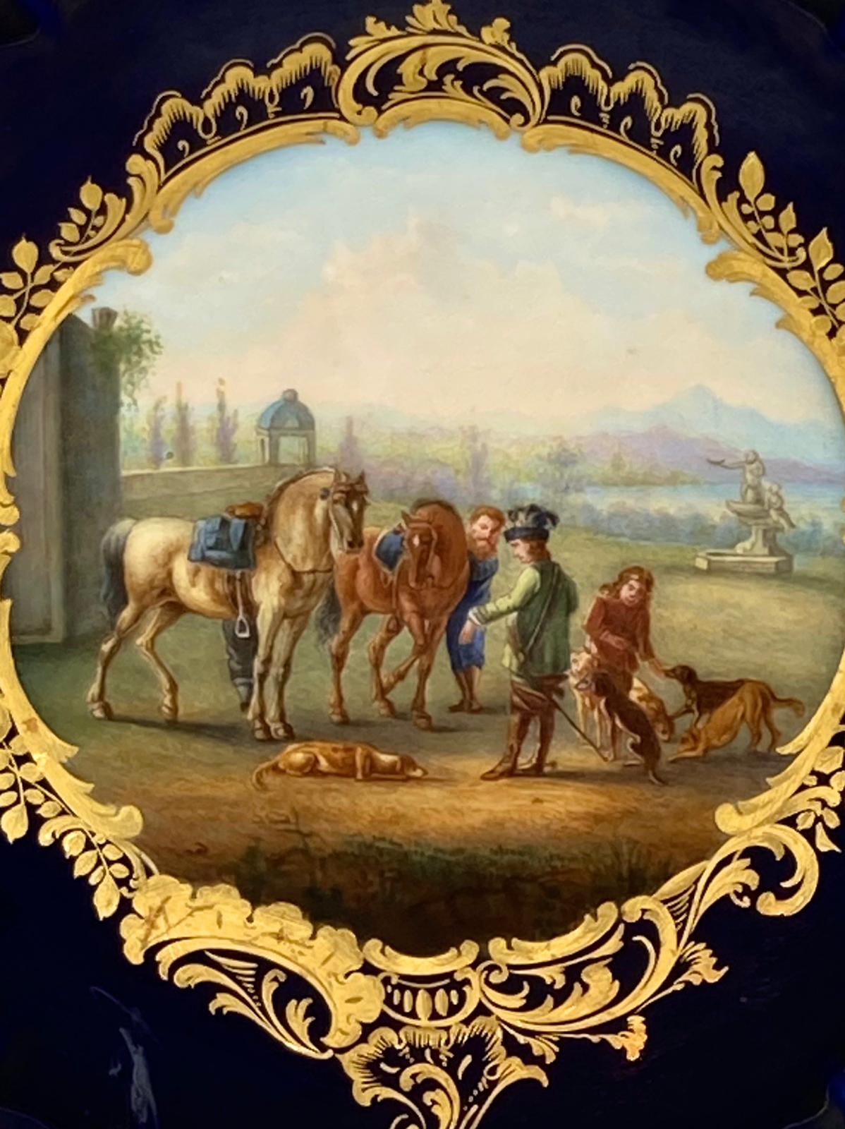 德國麥森窯廠全手繪鏤空瓷盤一組六片:圖片 6