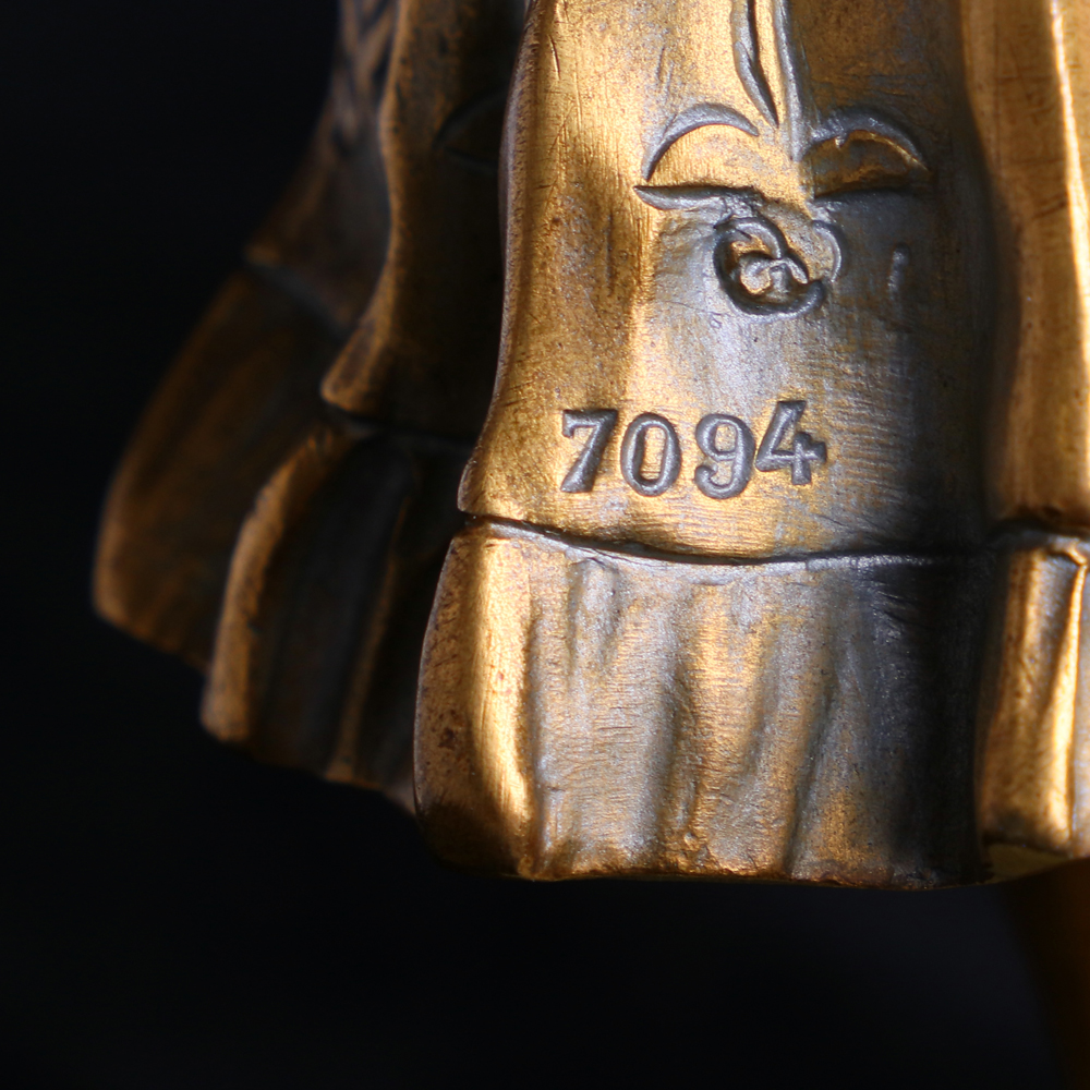 法國仕女象牙銅雕:圖片 6