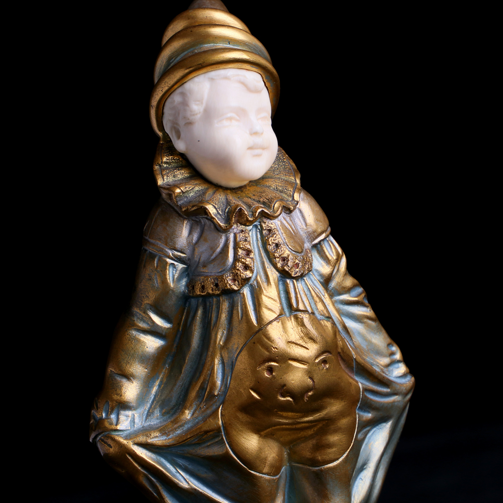 小演員象牙銅雕:圖片 4