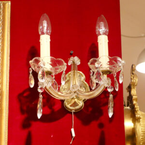 法國水晶雙燈壁燈