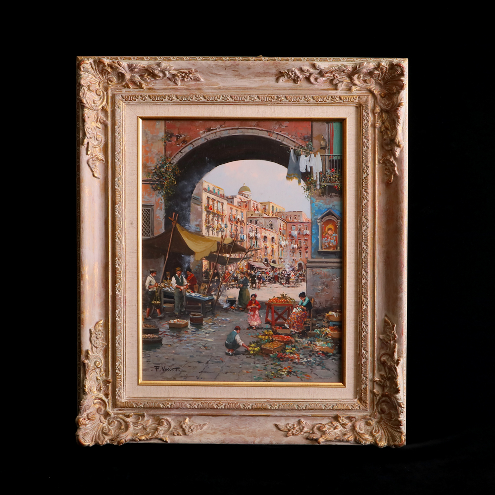 義大利拿坡里油畫-拿坡里景緻