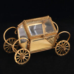 法國貴族訂製倒角水晶馬車型珠寶盒