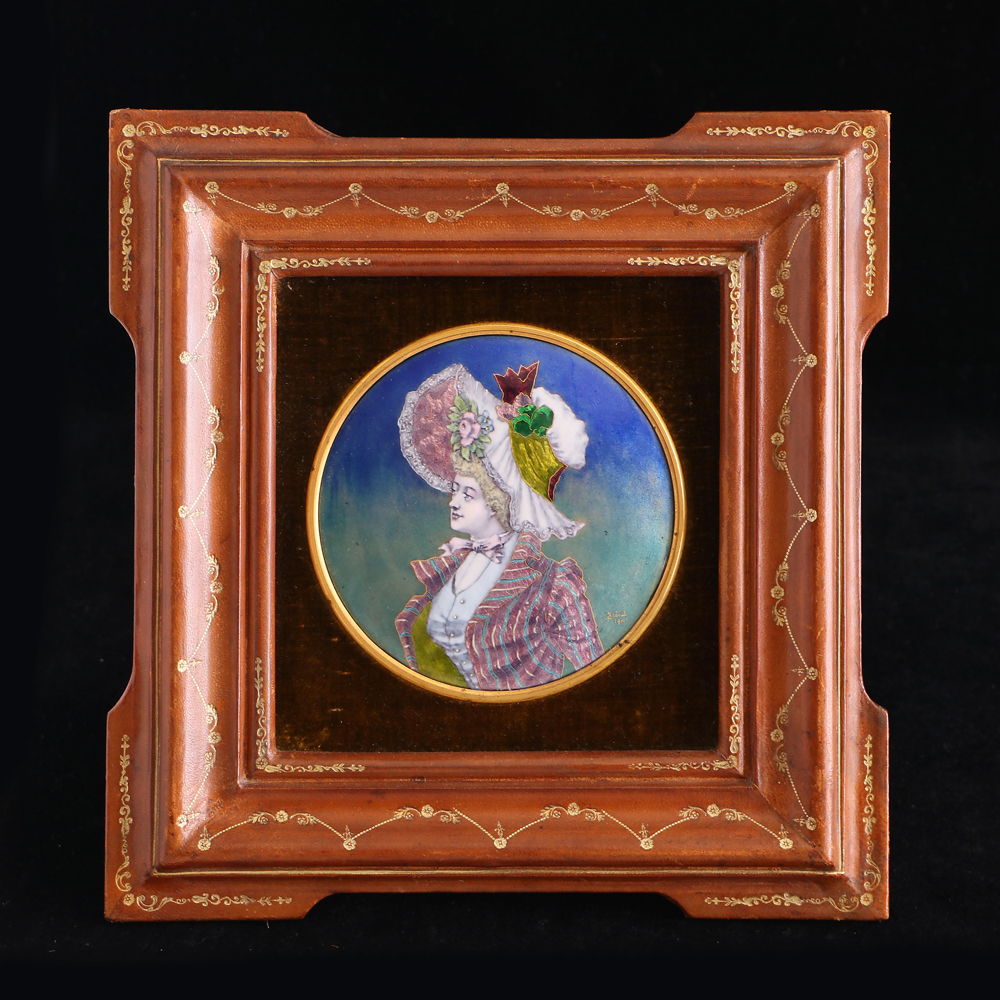 法國琺瑯仕女畫